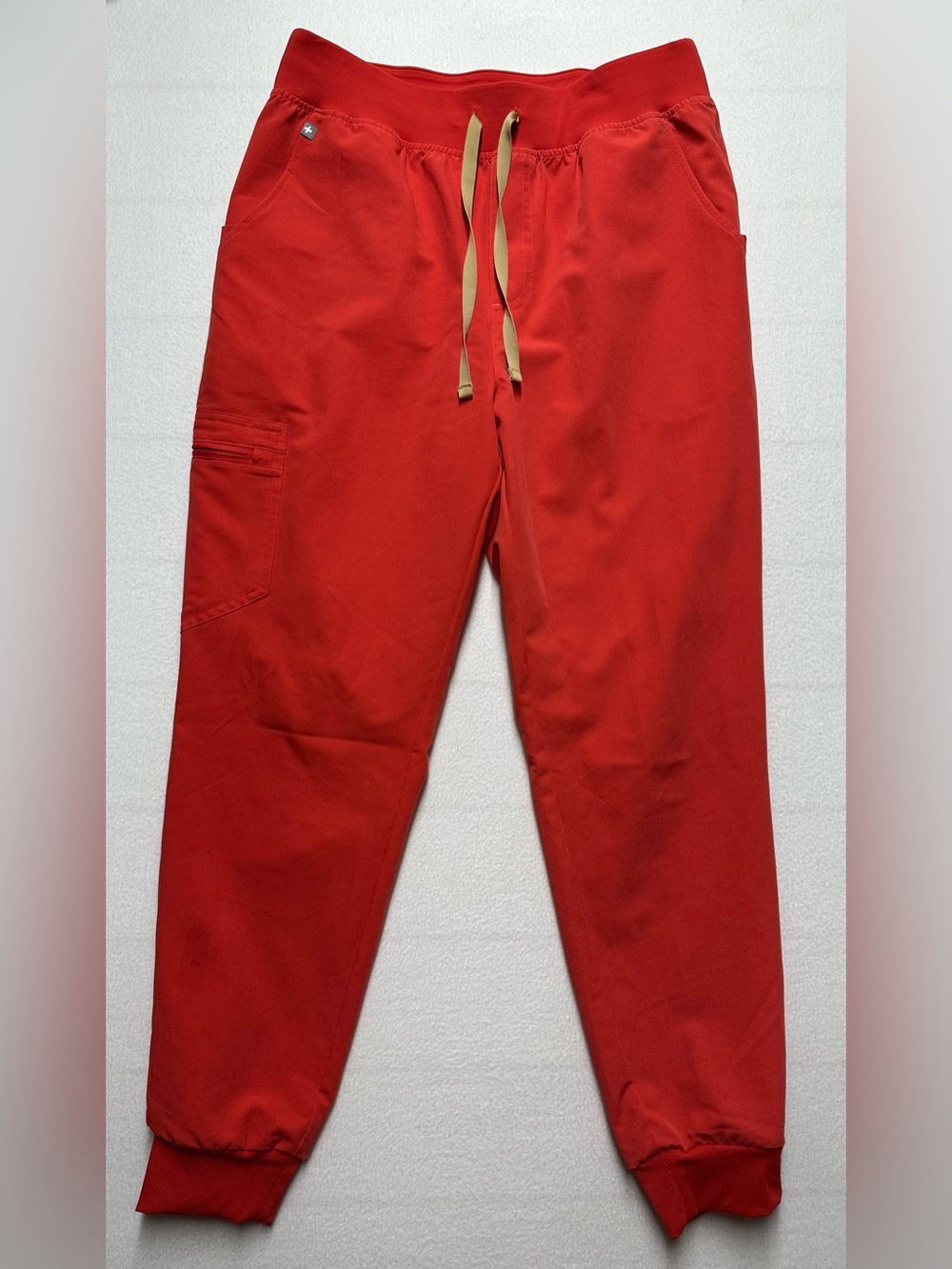 FIGS Zamora Jogger Scrub Pants Dark Coral Womens Size Large
